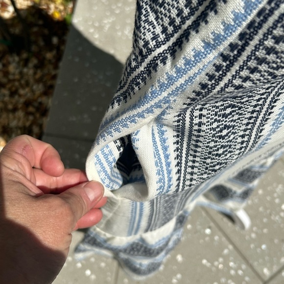 💙🤍”J. Jill” Sleeveless Cotton Dress w/Tiered Hem & Pockets! Size MP💙🤍 - Picture 5 of 12